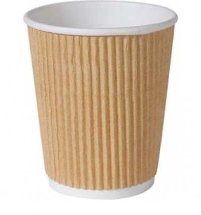 VASO 240 TRIPLE PARED PAP/PLA MARRON 161197 C/500