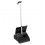 RECOGEDOR CLIP PVC NEGRO C/TAPA+PALO ALUM. R5636