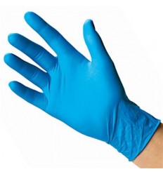 GUANTE NITRILO AZUL ECO T-XL P/100