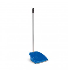 RECOGEDOR C/GOMA+PALO METAL.ROSCA AZUL R09024