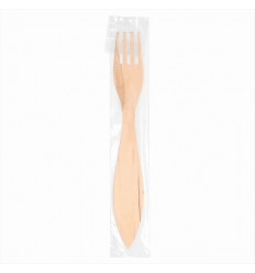 TENEDOR MADERA 15CM. C/FUNDA TRANSP. 112.37 P/100