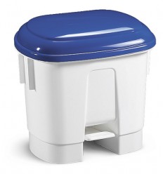 CONTEN. DERBY 2X15 L.BLANC.TAPA AZUL C/PEDAL R5732