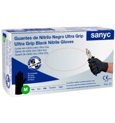GUANTE MULT NITRILO SN NEGRO ULTRA GRIP T-M P/50