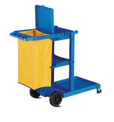 CARRO AZUL+BOLSA 100L CARLIMP STAR 8170A-AZ