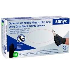 GUANTE MULT NITRILO SN NEGRO ULTRA GRIP T-XL P/50