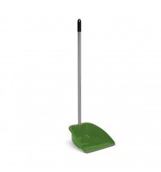 RECOGEDOR C/GOMA+PALO METAL.ROSCA VERDE R09024