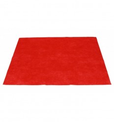 MANTEL 30X40 POL.ROJO C/500