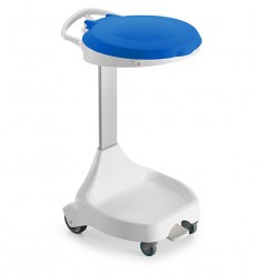 PORTABOL.GRIS+TAPA AZUL W4622