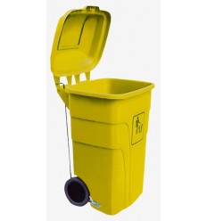 CONTEN.120 C/PEDAL AMARILLO R7302A