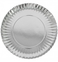 PLATO CARTON PLATA 35 CM. REDONDO 10266 P/50