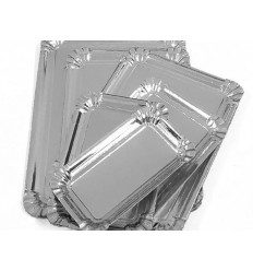 BANDEJA CARTON PLATA 10X16 10238 P/100