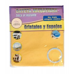 BAYETA CRISTALES 38X40 CM.TACTO MELOCOTON R136