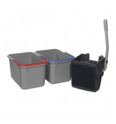 KIT SRK16 (2 CUB.17L GRIS C/ASA AZ+RJ Y PRENSA)