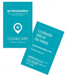 GEL HIDROALCOHOLICO 3GR. GEN&CARE C/2.000