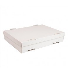CAJA PASTA 40X30X8 CM BLANCO CARTÓN 169.26 C/50