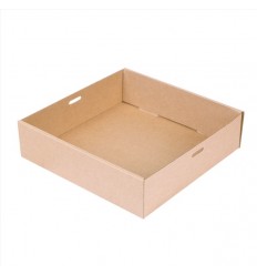 CAJA CATERING 22,5X22,5X6CM NAT.KRAFT 253.14 C/100