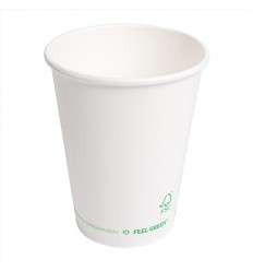 VASO 360ML BLANCO"PLASTIC FREE" *255.22* C/1.000