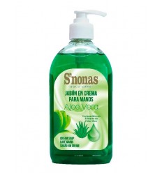 JABON CREMA *ALOE VERA* C/DOSIF. S´NONAS B/500ML