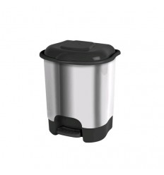 PONGOTODO 12L PVC PLATA BRILLO C/PEDAL R4537 09
