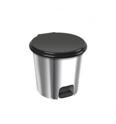 PONGOTODO 20L PVC PLATA BRILLO C/PEDAL R4539 09
