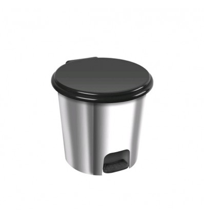 PONGOTODO 20L PVC PLATA BRILLO C/PEDAL R4539 09