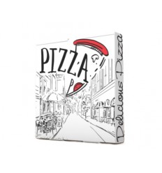 CAJA PIZZA 33X33X3,5 CM. P/100