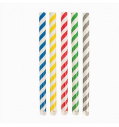 PAJITA RAYAS Ø1,2X20CM SURTIDO PAPEL 268.05 P/50