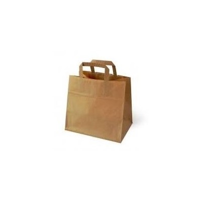 BOLSA PAPEL ASA PLANA 26+18X25 BOPASA-5 P/250