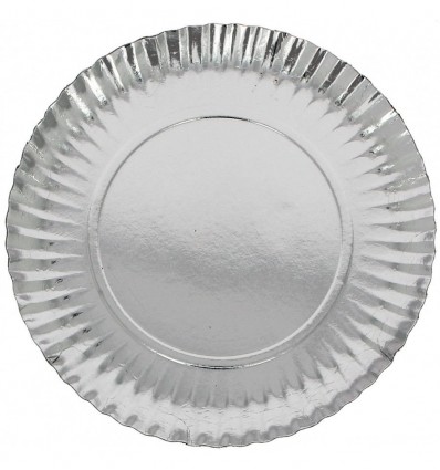 PLATO CARTON PLATA 35 CM. REDONDO 10266 P/50