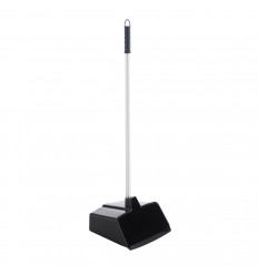 RECOGEDOR INDUST.NEGRO C/PALO ALUMINIO R90200