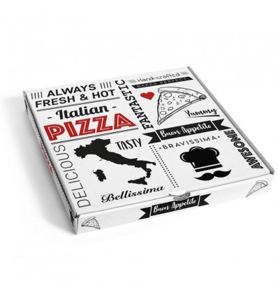 CAJA PIZZA FR/TEC 33X33X3,5 CAPZFR-16 C/100