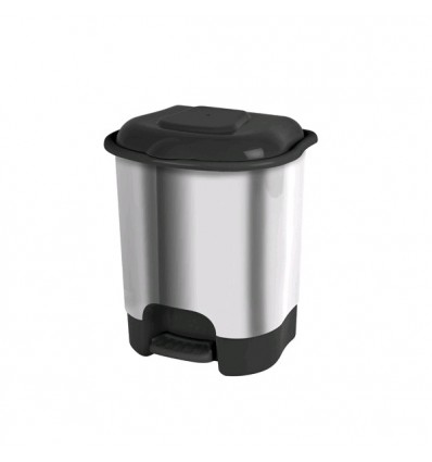 PONGOTODO 12L PVC PLATA BRILLO C/PEDAL R4537 09