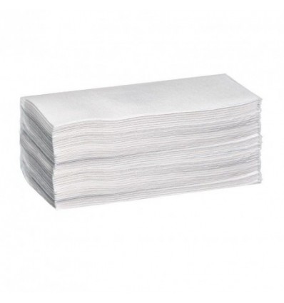 SERVILLETA 2C BLANCA 21X11,25 "V" PASTA C/8.000