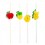 PAJITAS FLEX. SURTIDAS FRUTAS 23CM. R124.25 P/100