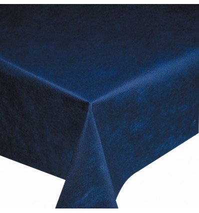 MANTEL 1,6X1,6 POL. AZUL OSCURO C/80