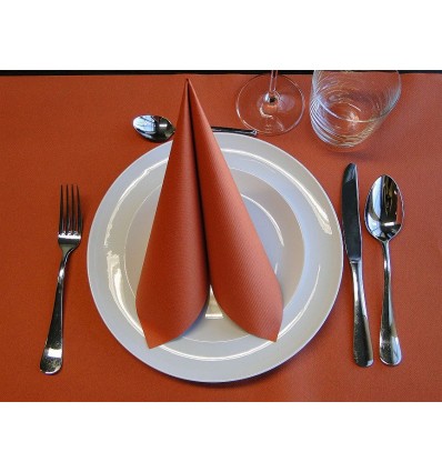 MANTEL 30X40 TISUCLASS TERRACOTA W230406 C/500