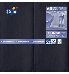 SERV. DUNISOFT 40X40 NEGRO 1/8 FLD 168391 C/720