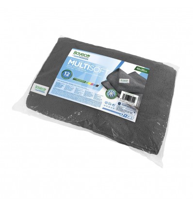 BAYETA MICROFIBRA *MULTISOFT* GRIS P/12