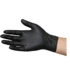 GUANTE NITRILO NEGRO SENSITIVE T-G P/100