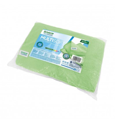BAYETA MICROFIBRA *MULTISOFT* VERDE P/12