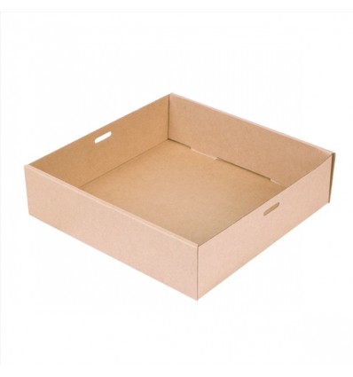 CAJA CATERING 22,5X22,5X6CM NAT.KRAFT 253.14 C/100