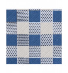 MANTEL 1X1 CUADRO AZUL/BLANCO C/400