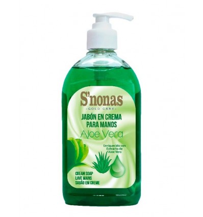 JABON CREMA *ALOE VERA* C/DOSIF. S´NONAS B/500ML