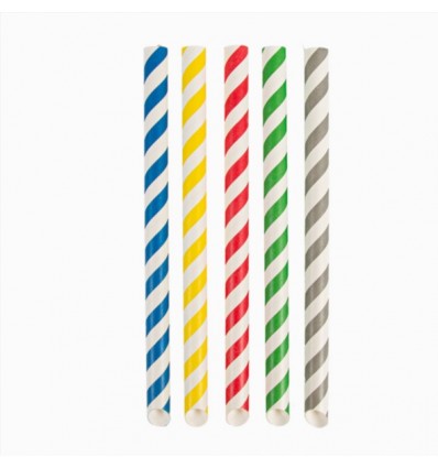 PAJITA RAYAS Ø1,2X20CM SURTIDO PAPEL 268.05 P/50