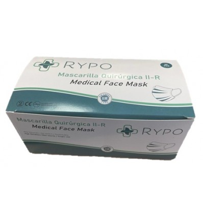 MASCARILLA QUIRURGICA AZUL IIR CLEANPRO RYPO C/50