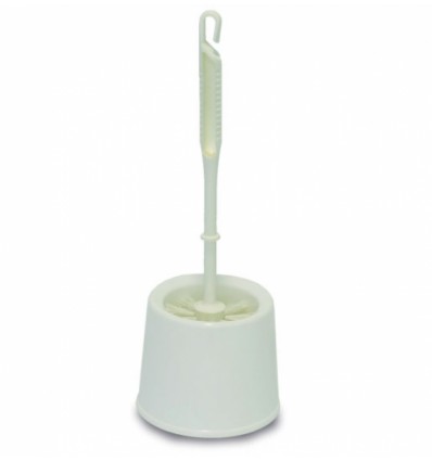 ESCOBILLA + SOPORTE WC BLANCO R02093