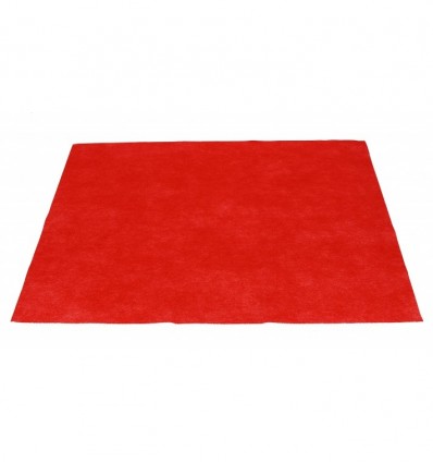 MANTEL 30X40 POL.ROJO C/500