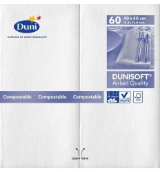 SERV. DUNISOFT 40X40 BLANCO 1/8 FLD 150923 C/720