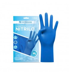 GUANTE NITRILO AZUL INDUSTRIAL T-M
