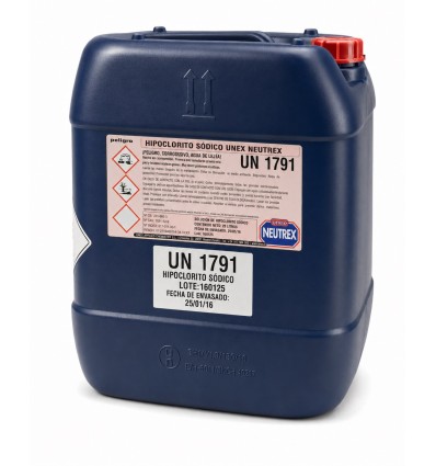 HIPOCLORITO SODICO G/25 KG.